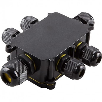 Коробка распределительная FERON LD526 водонепроницаемая на 6 выходов, 450V, 140х100х36, черный Коробка распределительная FERON LD526 водонепроницаемая на 6 выходов, 450V, 140х100х36, черный