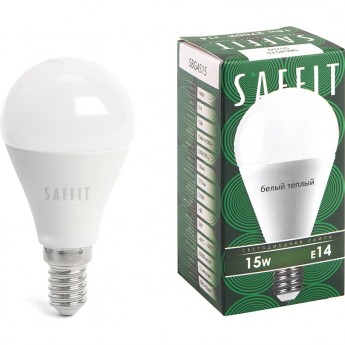 Лампа светодиодная FERON SAFFIT SBG4515 Шарик E14 15W 2700K 55209 Лампа светодиодная FERON SAFFIT SBG4515 Шарик E14 15W 2700K 55209