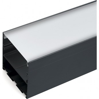 Профиль накладной 50х50мм алюминиевый, черный, 2м, FERON CAB269