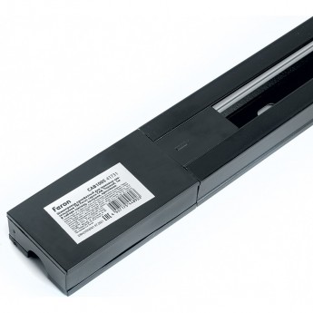 Шинопровод для трековых однофазных светильников FERON, черный, 1м, в наборе токоввод, заглушка, крепление, CAB1005 Шинопровод для трековых однофазных светильников FERON, черный, 1м, в наборе токоввод, заглушка, крепление, CAB1005