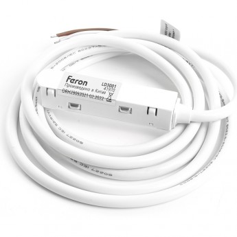 Соединитель-коннектор для низковольтного шинопровода FERON LD3001 белый Соединитель-коннектор для низковольтного шинопровода FERON LD3001 белый