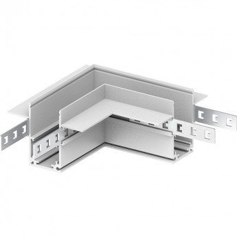 Соединитель угловой для низковольтного встраиваемого шинопровода FERON LD2004 белый Соединитель угловой для низковольтного встраиваемого шинопровода FERON LD2004 белый