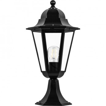 Светильник садово-парковый FERON 6204/PL6204 шестигранный на постамент 100W E27 230V, черный Светильник садово-парковый FERON 6204/PL6204 шестигранный на постамент 100W E27 230V, черный