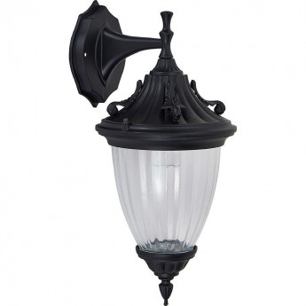 Светильник садово-парковый FERON PL581 на стену вниз 60W 230V E27, черный Светильник садово-парковый FERON PL581 на стену вниз 60W 230V E27, черный