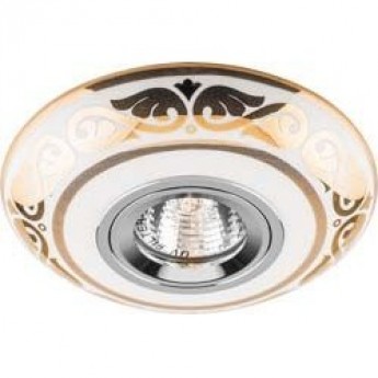 Светильник встраиваемый FERON C2525 потолочный MR16 G5.3 бело-золотистый 28351 Светильник встраиваемый FERON C2525 потолочный MR16 G5.3 бело-золотистый 28351
