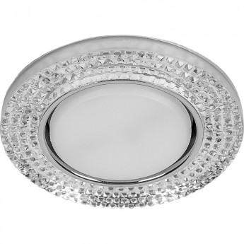 Светильник встраиваемый FERON DL4120 потолочный GX53 прозрачный, хром 40516 Светильник встраиваемый FERON DL4120 потолочный GX53 прозрачный, хром 40516