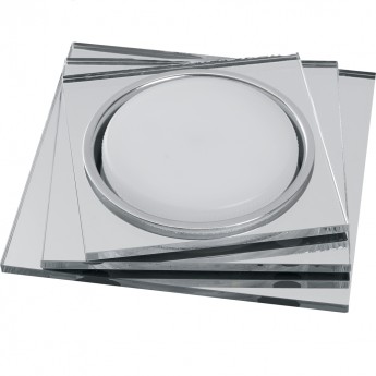 Светильник встраиваемый с белой LED подсветкой FERON CD5024 потолочный GX53 без лампы, прозрачный 40523 Светильник встраиваемый с белой LED подсветкой FERON CD5024 потолочный GX53 без лампы, прозрачный 40523