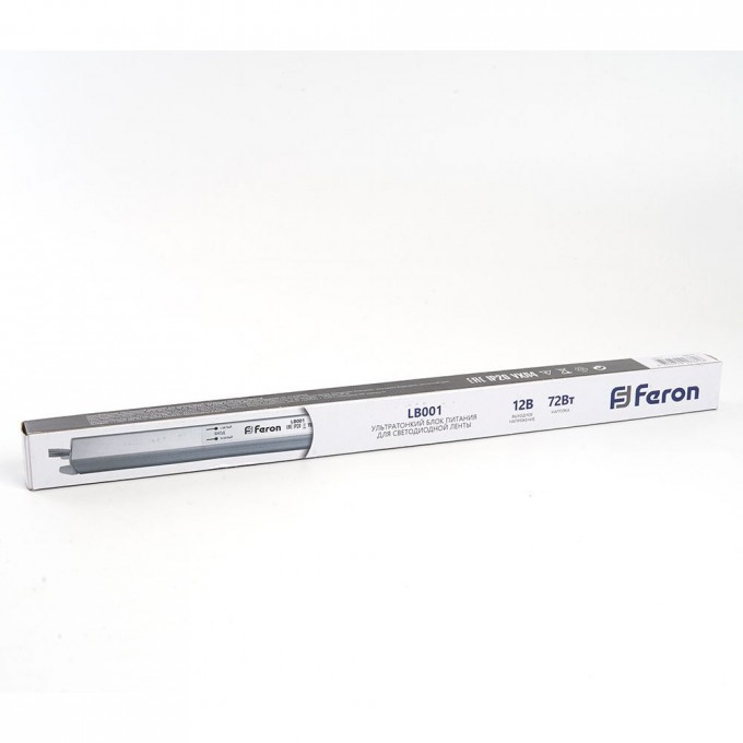 Трансформатор FERON электронный для светодиодной ленты 72W 12V (драйвер), LB001 48015